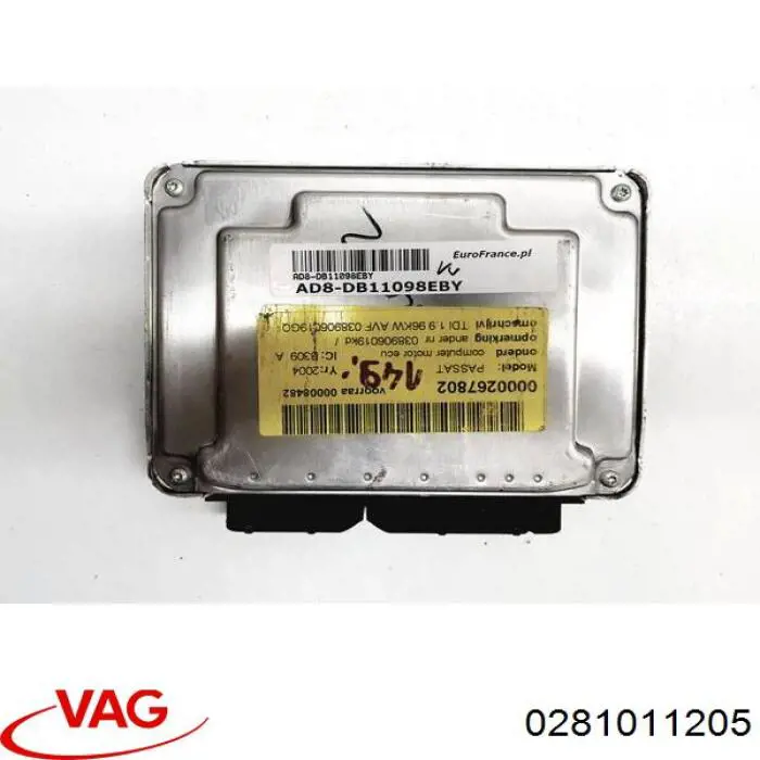 Módulo de direção (Centralina eletrônica) de motor VAG 0281011205 preço, a partir de 66,14 USD