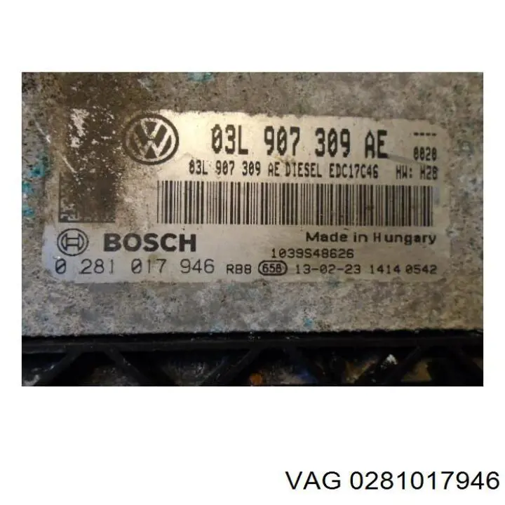 0281017946 VAG Módulo de direção (Centralina eletrônica) de motor