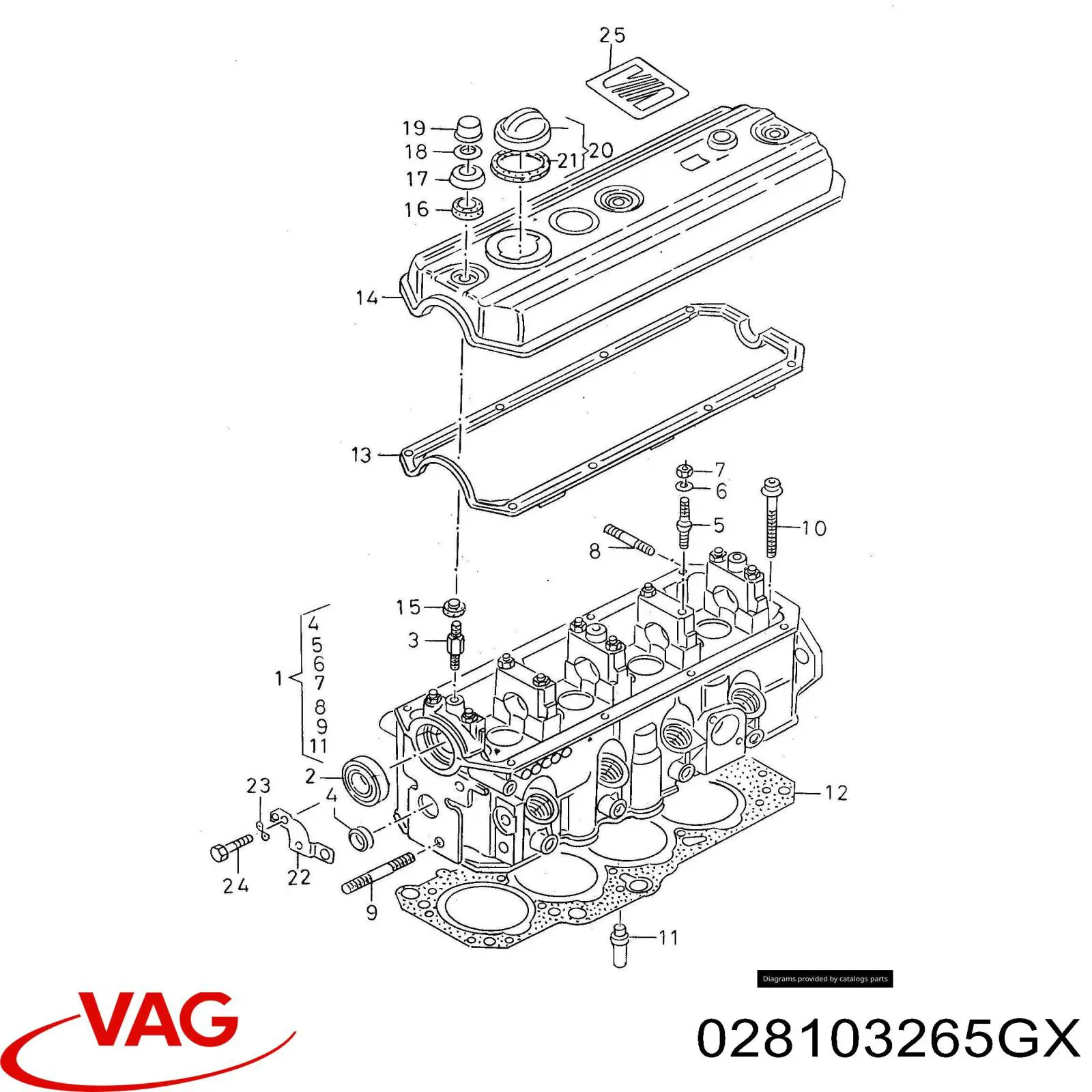 Cabeça de motor (CBC) VAG 028103265G preço, a partir de 2570,00 USD