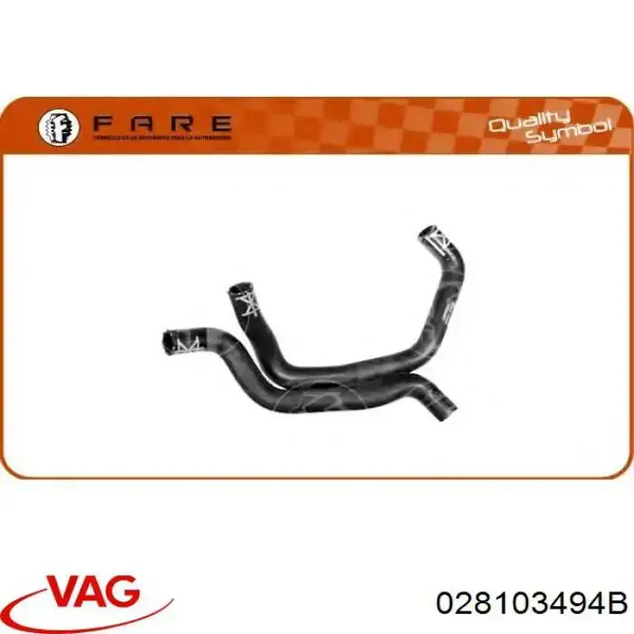 Compre 028103494B VAG Cano derivado de ventilação de cárter (de separador de óleo)