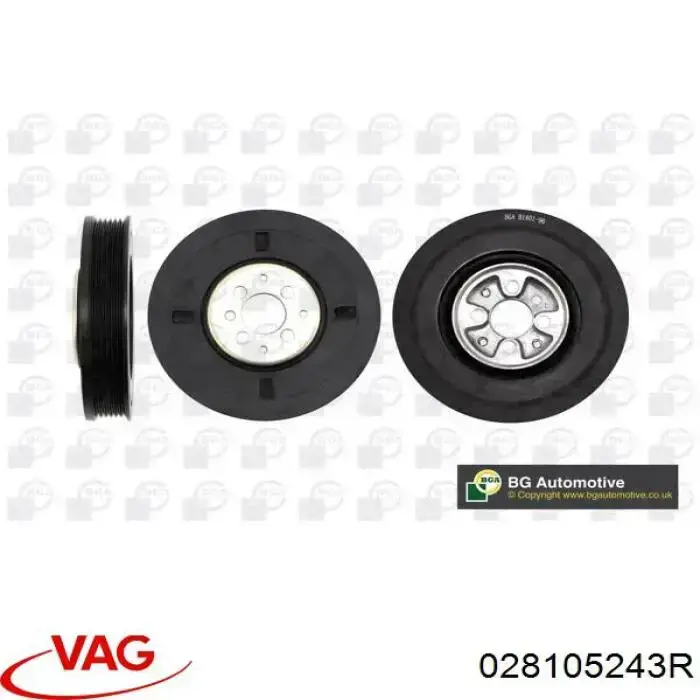 Polia de cambota VAG 028105243R preço, a partir de 68,64 USD