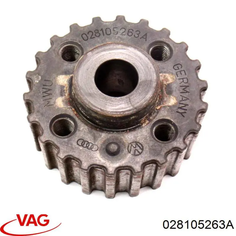 Engrenagem de cadeia da roda dentada de acionamento de cambota de motor VAG 028105263A preço, a partir de 12,84 USD