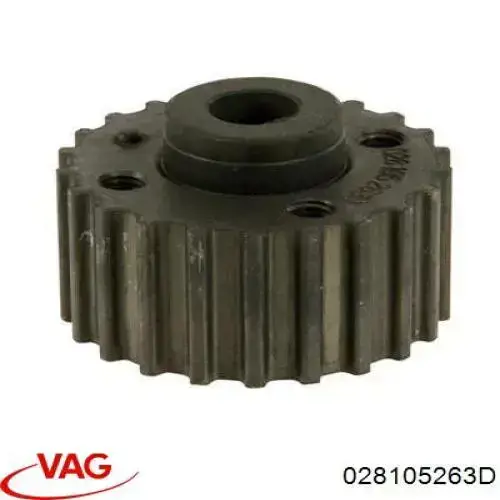 Engrenagem de cadeia da roda dentada de acionamento de cambota de motor VAG 028105263D preço, a partir de 12,81 USD