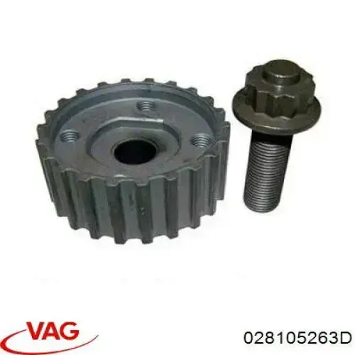 Compre 028105263D VAG Engrenagem de cadeia da roda dentada de acionamento de cambota de motor