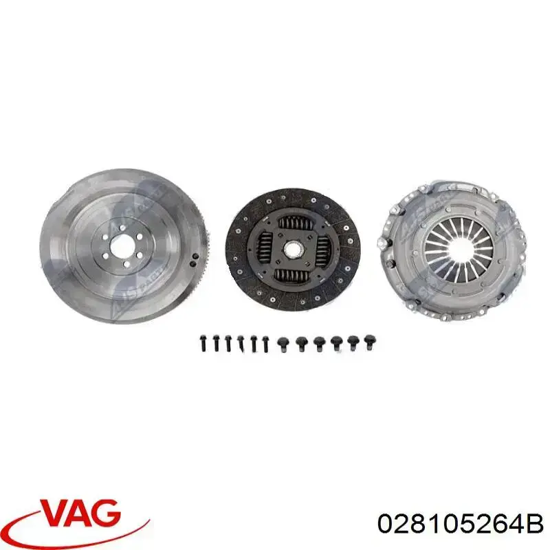 Kit de embraiagem (3 peças) VAG 028105264B preço, a partir de 231,20 USD