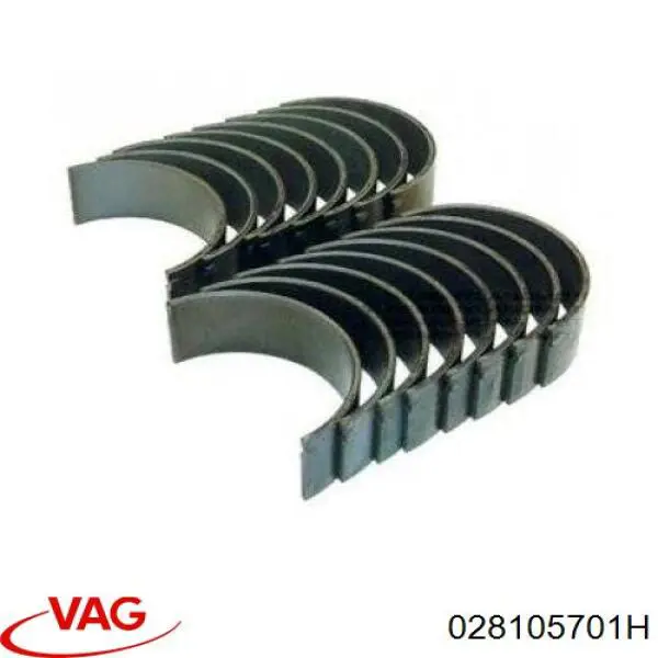 028105701H VAG Folhas inseridas de cambota de biela, kit, padrão (STD)