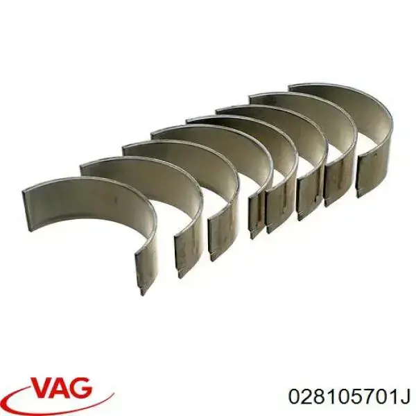 Folhas inseridas de cambota de biela, kit, padrão (STD) 713728 Glyco