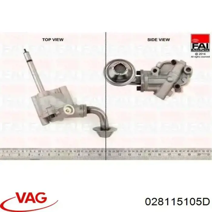 Compre 028115105D VAG Bomba de óleo