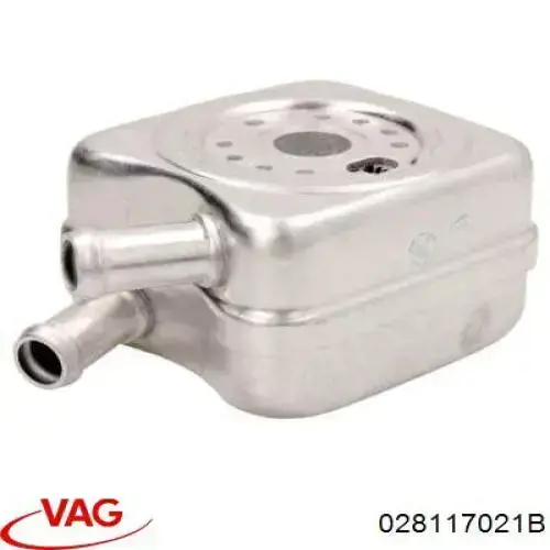 028117021B VAG Radiador de óleo (frigorífico), debaixo de filtro