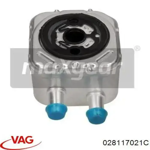 Compre 028117021C VAG Radiador de óleo (frigorífico), debaixo de filtro