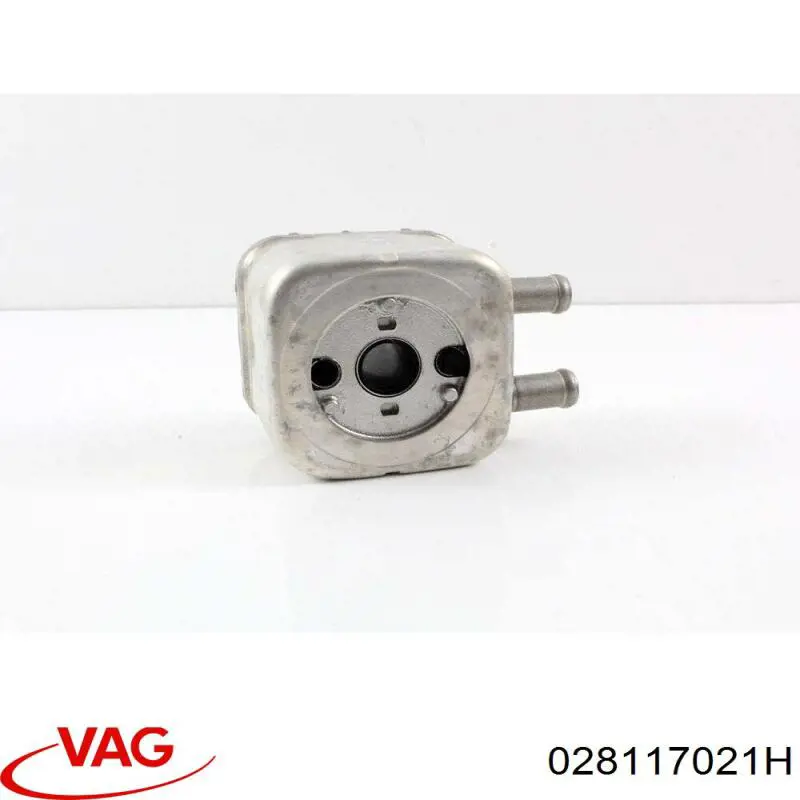 028117021H VAG Radiador de óleo (frigorífico), debaixo de filtro