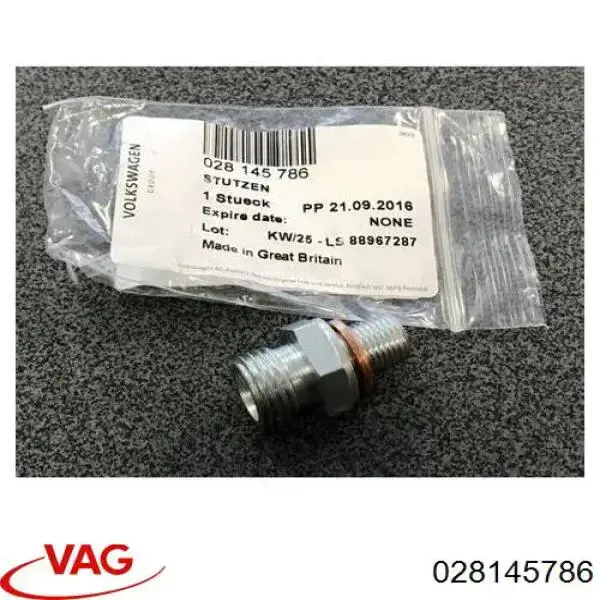 Parafuso de tubo de turbina de fornecimento de óleo VAG 28145786 preço, a partir de 8,27 USD