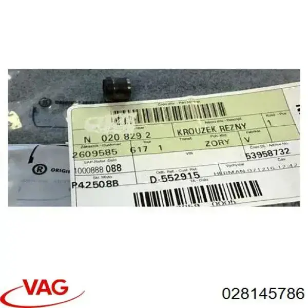 Parafuso de tubo de turbina de fornecimento de óleo VAG 028145786 preço, a partir de 11,74 USD