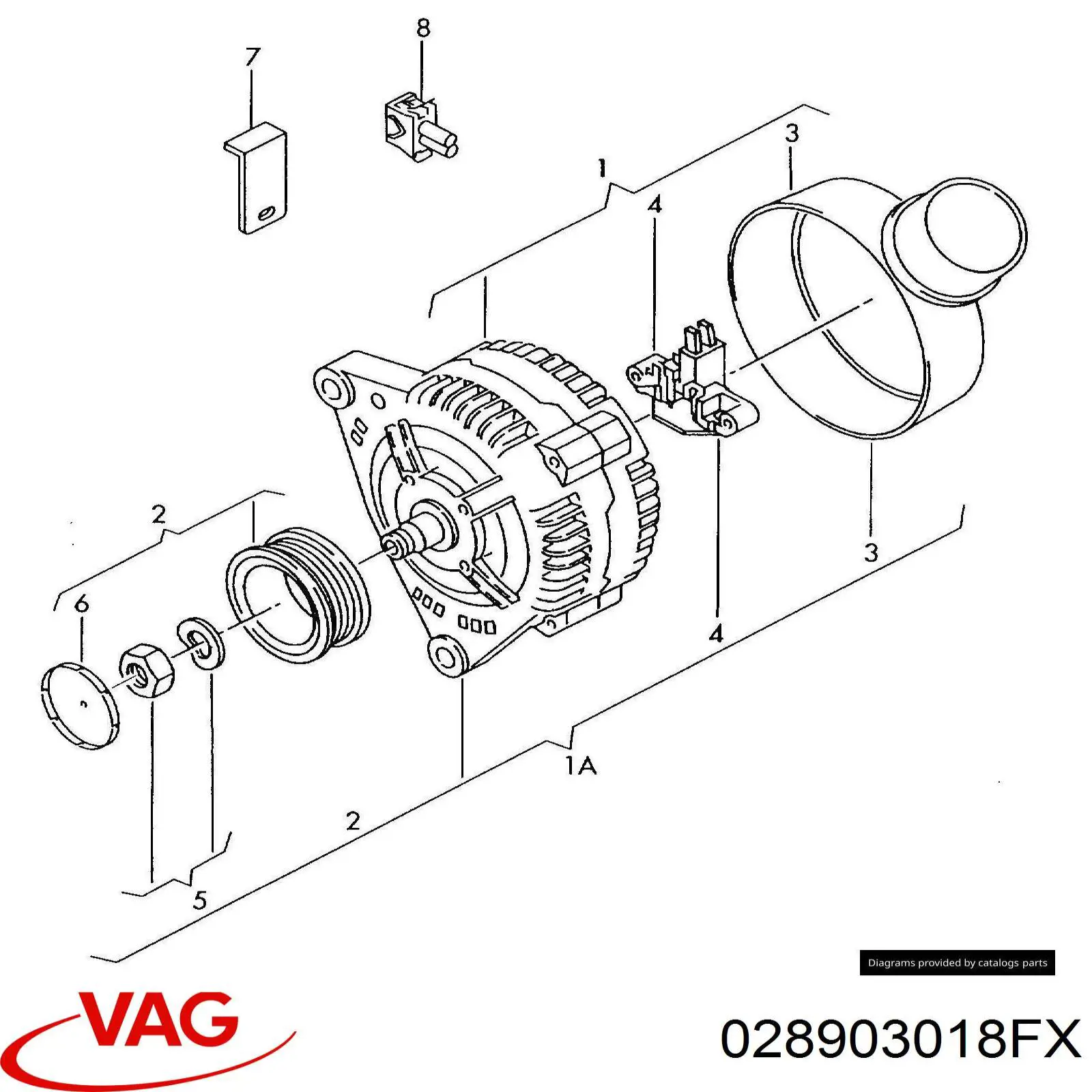 Compre 028903018FX VAG Gerador
