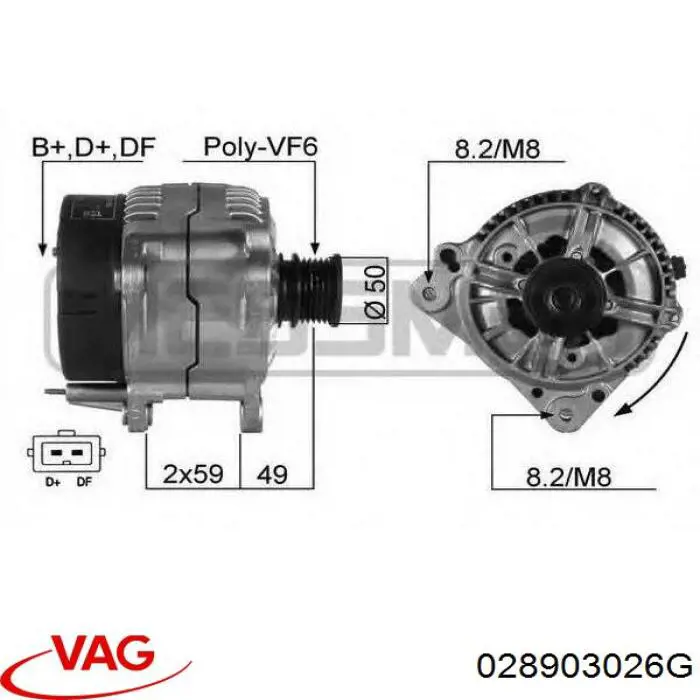 Compre 028903026G VAG Gerador