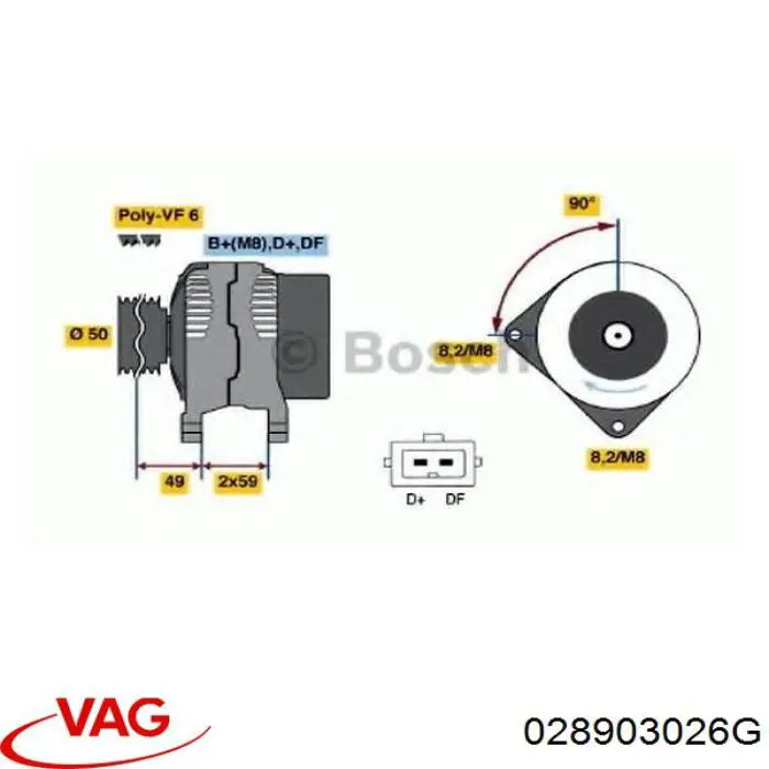 028903026G VAG Gerador
