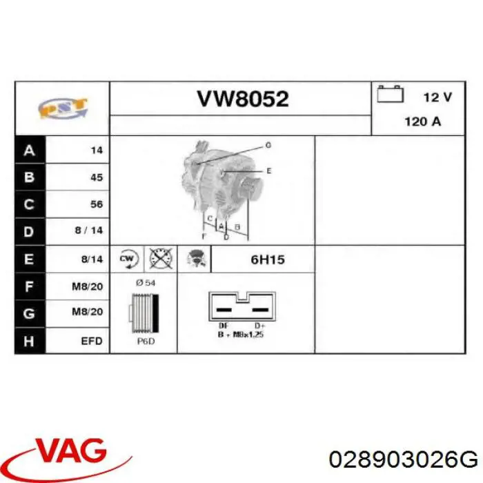 Compre 028903026G VAG Gerador