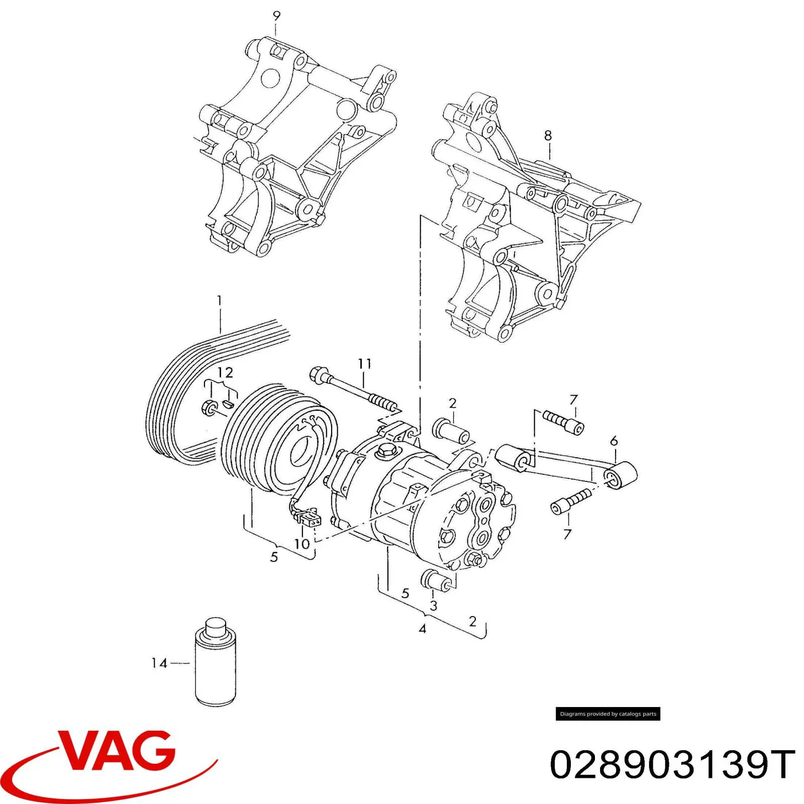 Compre 028903139T VAG Consola do gerador