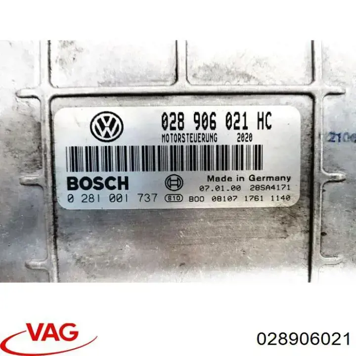 Módulo de direção (Centralina eletrônica) de motor 028906021 VAG