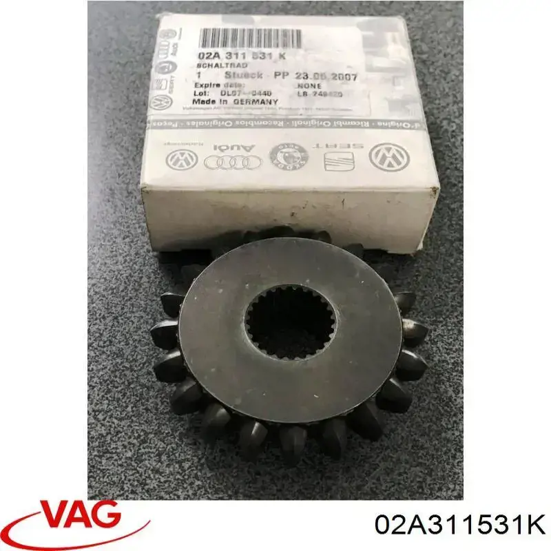 Compre 02A311531K VAG Roda dentada parasita de marcha à ré