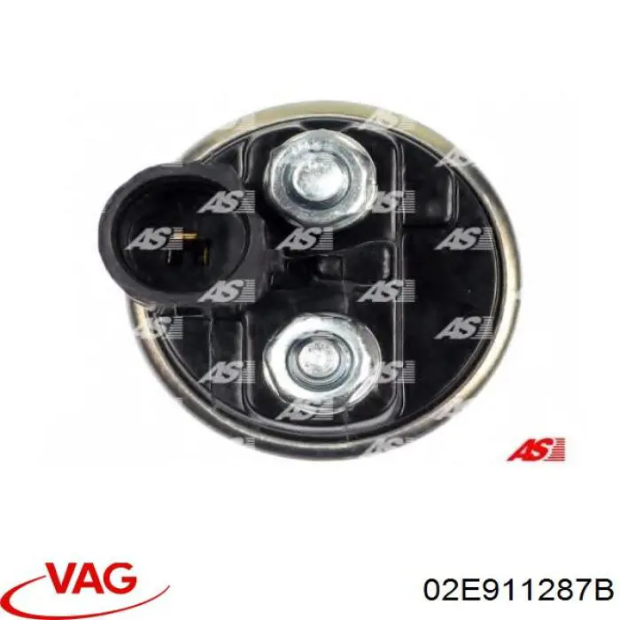 02E911287B VAG Relê retrator do motor de arranco