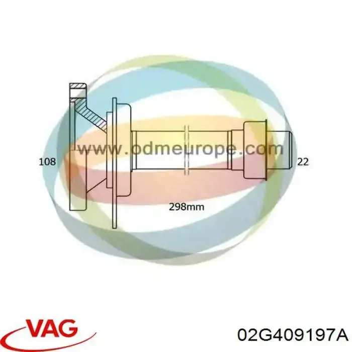 Roda dentada propulsada de velocímetro VAG 02G409197A preço, a partir de 12,13 USD