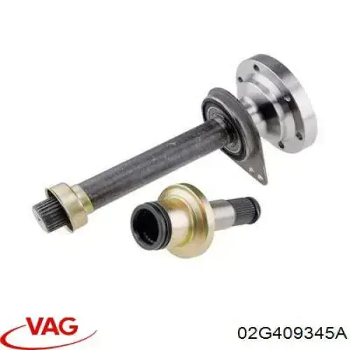 Compre 02G409345A VAG Veio de acionamento do semieixo intermédio