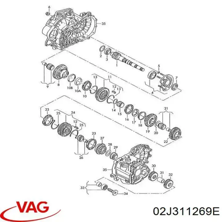 Anel de sincronizador VAG 02J311269L preço, a partir de 76,12 USD