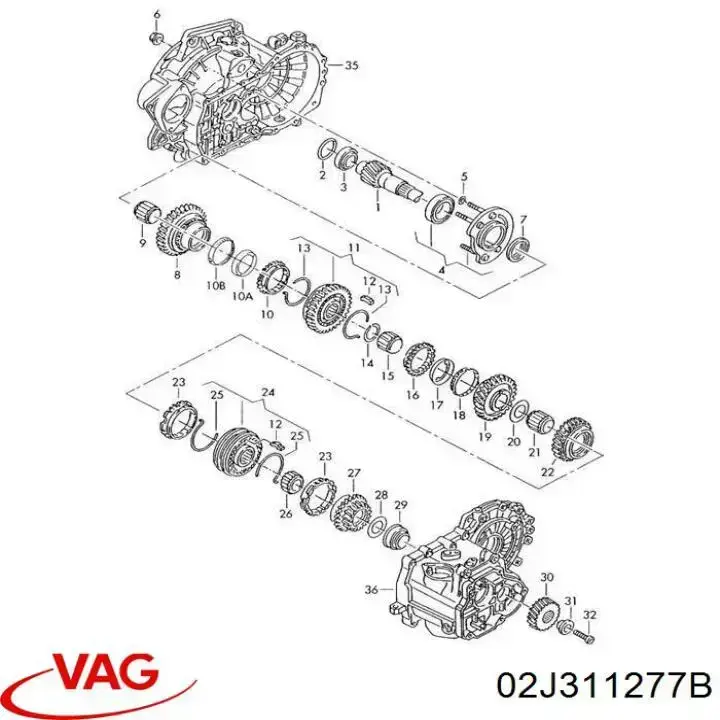 Anel de sincronizador VAG 02J311277A preço, a partir de 54,55 USD