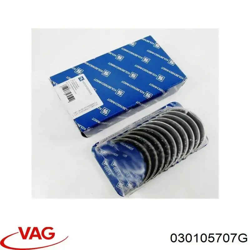 Folhas inseridas de cambota de biela, kit, 1ª reparação ( + 0,25) 030105707G VAG