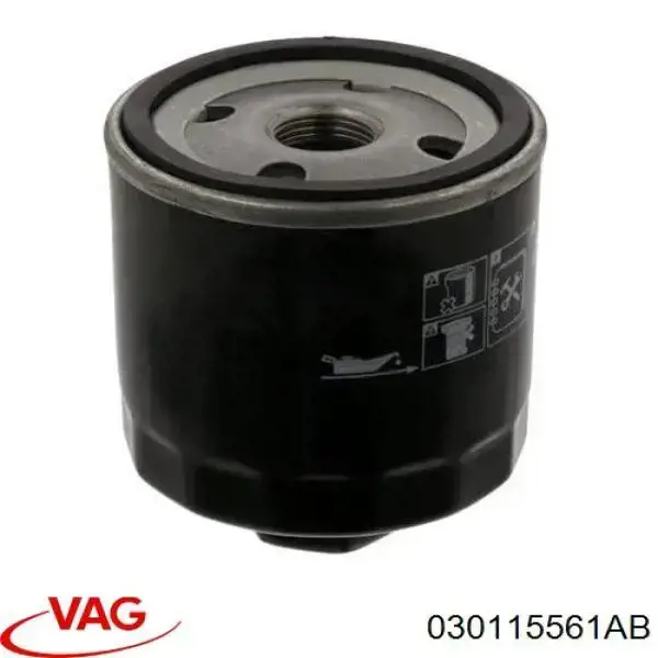 Compre 030115561AB VAG Filtro de óleo