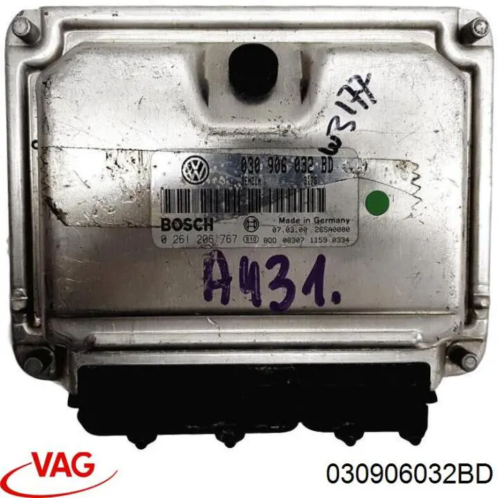 030906032DS VAG Módulo de direção (Centralina eletrônica) de motor