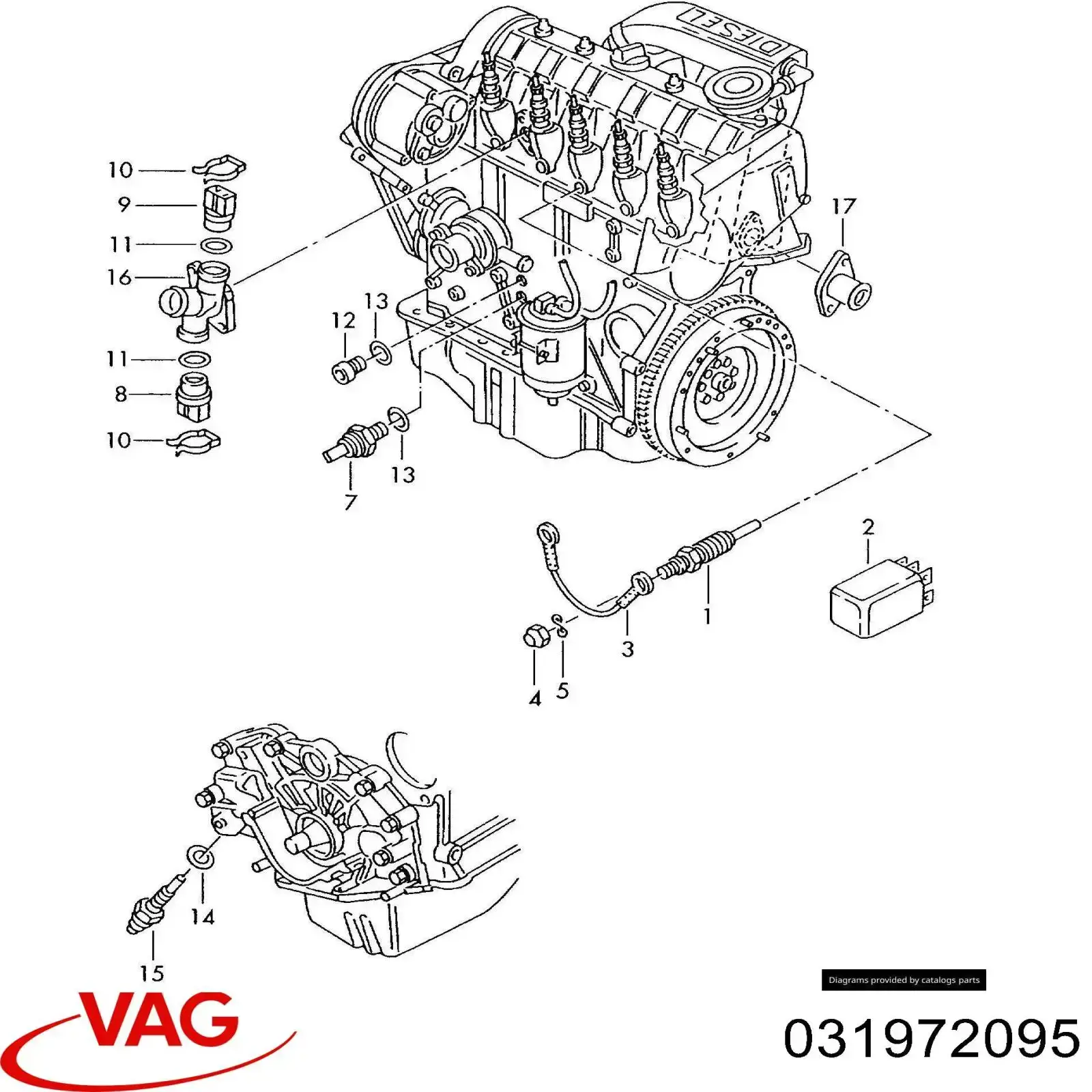 Pneu das velas de incandescência VAG 031972095 preço, a partir de 93,83 USD