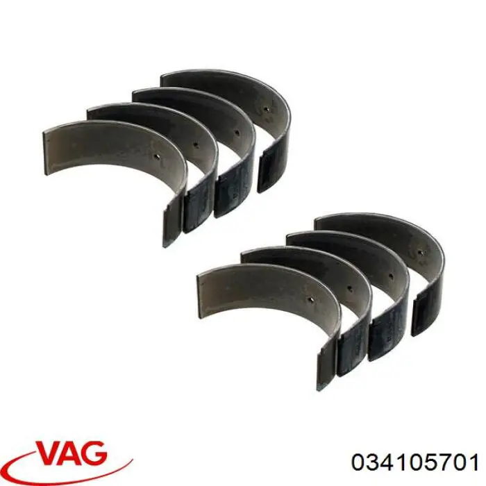 Folhas inseridas de cambota de biela, kit, padrão (STD) VAG 034105701 preço, a partir de 10,89 USD