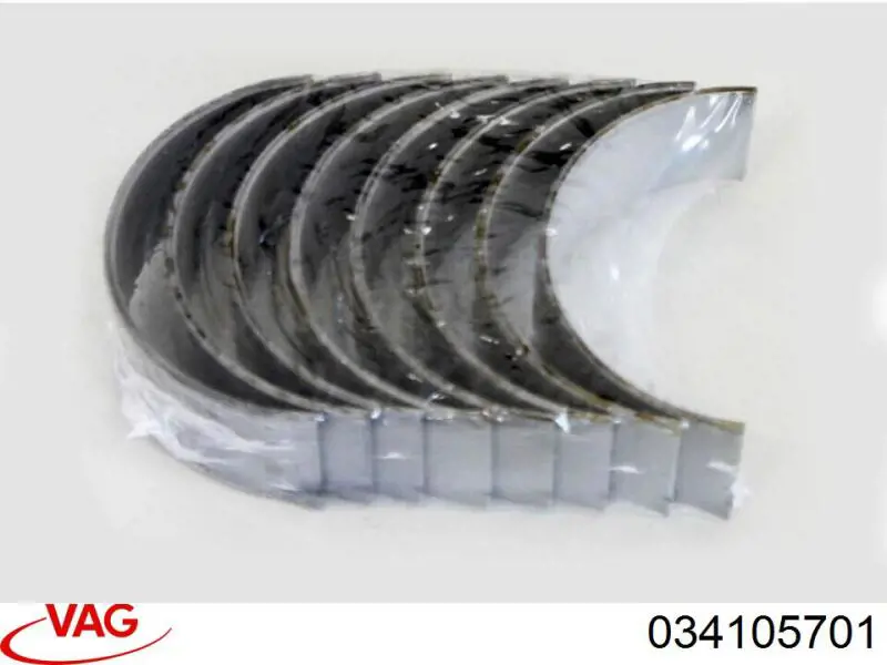 Compre 034105701 VAG Folhas inseridas de cambota de biela, kit, padrão (STD)