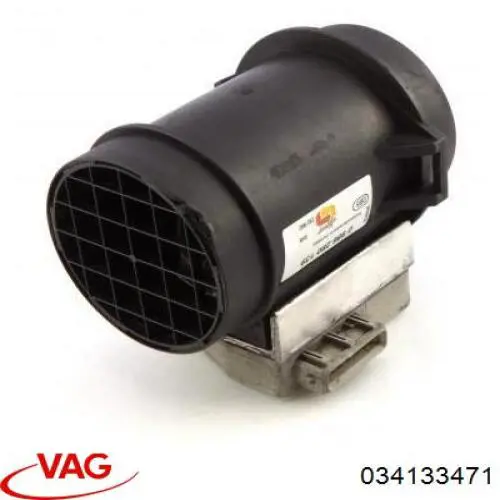 Compre 034133471 VAG Sensor de fluxo (consumo) de ar, medidor de consumo M.A.F. - (Mass Airflow)