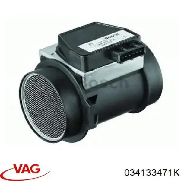 Compre 034133471K VAG Sensor de fluxo (consumo) de ar, medidor de consumo M.A.F. - (Mass Airflow)
