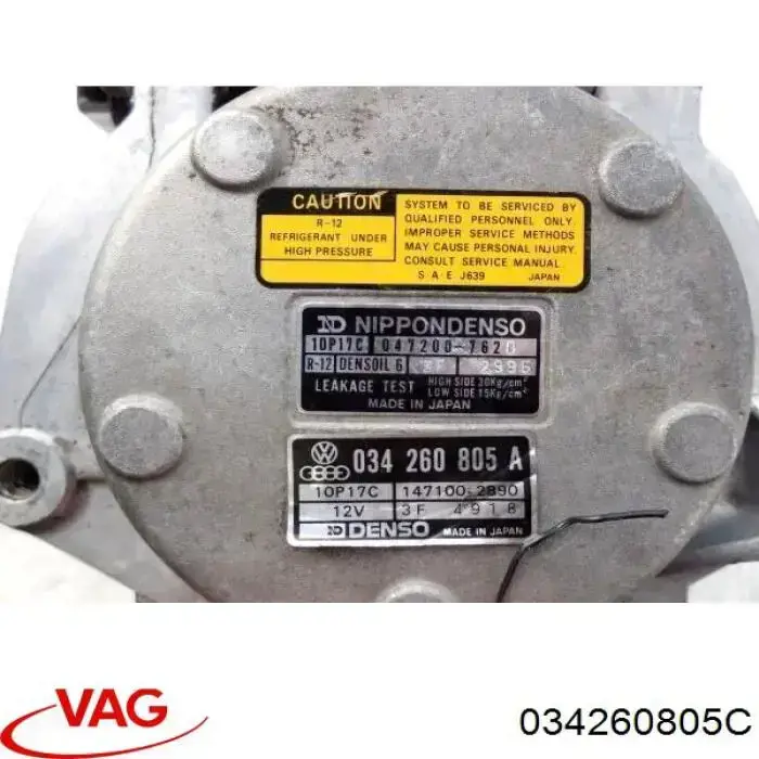 Compre 034260805C VAG Compressor de aparelho de ar condicionado