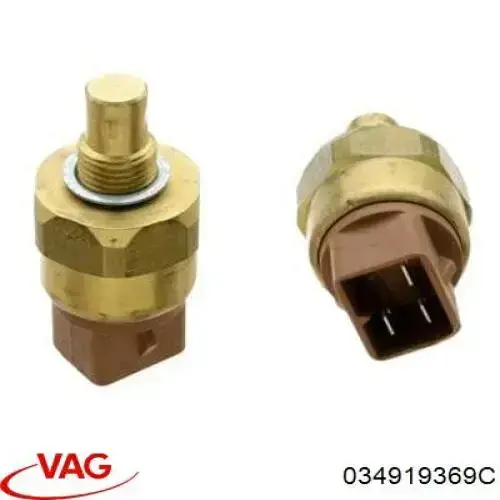 Sensor de temperatura do fluido de esfriamento (de ativação de ventilador do radiador) VAG 034919369C preço, a partir de 23,45 USD