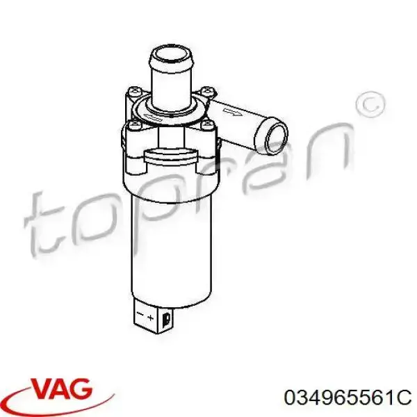 Bomba de água (bomba) de esfriamento, adicional elétrica VAG 034965561C preço, a partir de 98,75 USD