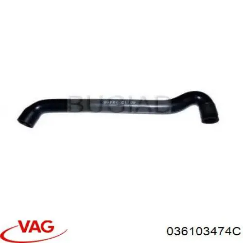 036103474C VAG Cano derivado de ventilação de cárter (de separador de óleo)