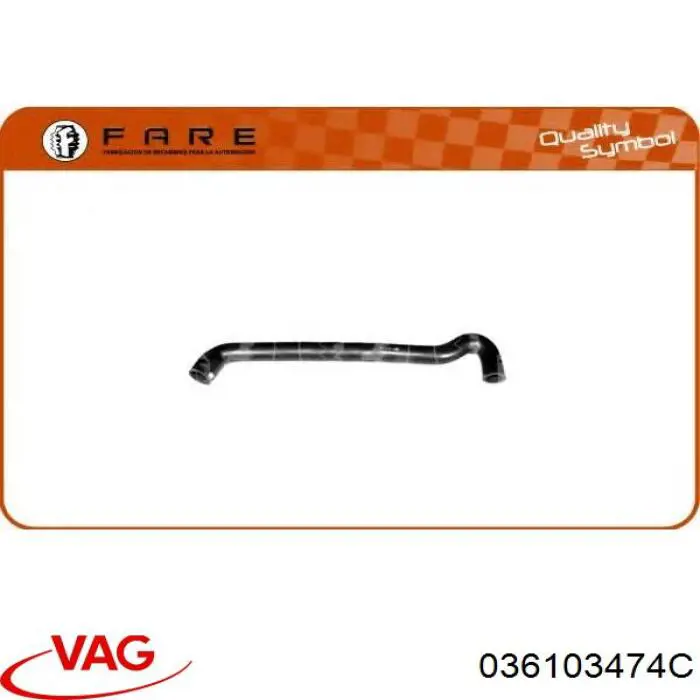 Cano derivado de ventilação de cárter (de separador de óleo) VAG 036103474C preço, a partir de 116,99 USD