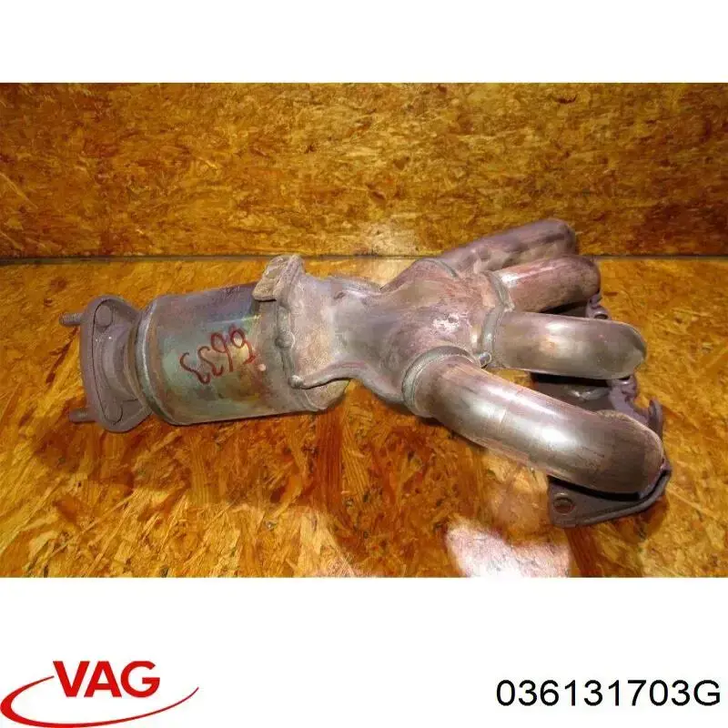 036131703G VAG Tubo coletor de escape