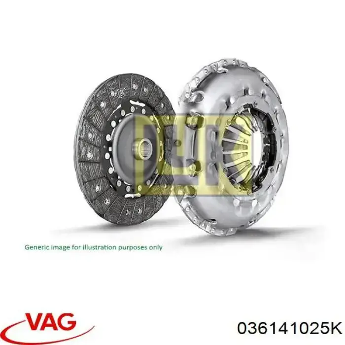 Compre 036141025K VAG Cesta de embraiagem