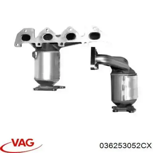 036253052CX VAG Tubo coletor de escape