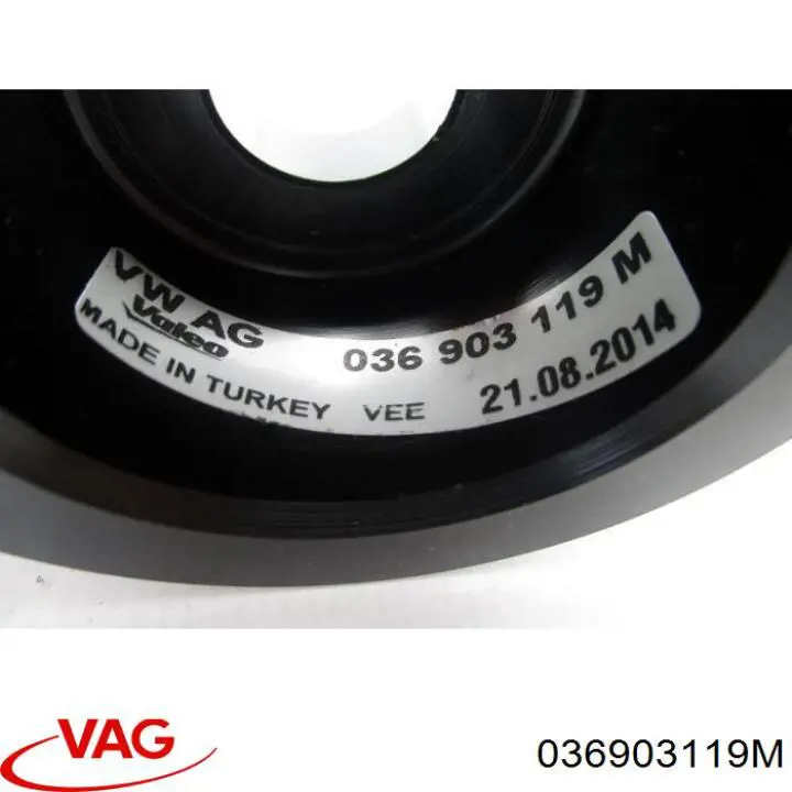 Compre 036903119M VAG Polia do gerador