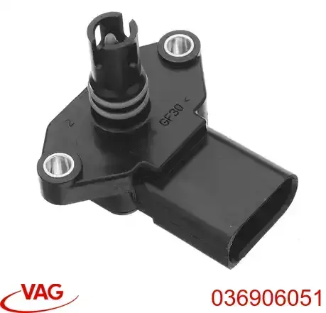 036906051 VAG Sensor de pressão no coletor de admissão, MAP