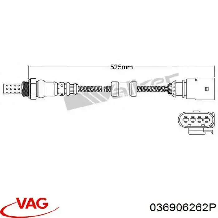 Compre 036906262P VAG Sonda lambda, sensor de oxigênio depois de catalisador