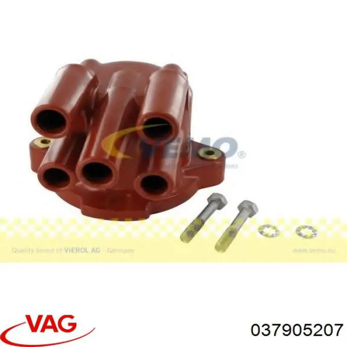 Compre 037905207 VAG Tampa de distribuidor de ignição (distribuidor)