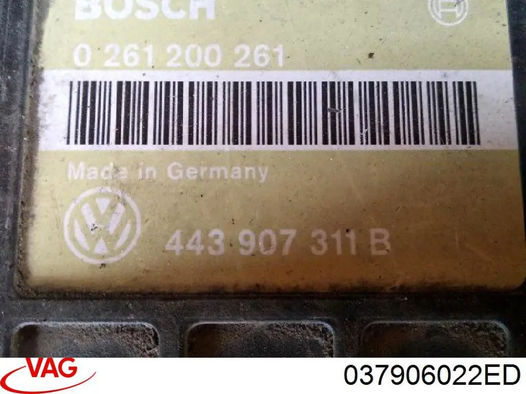 037906022ED VAG Módulo de direção (Centralina eletrônica) de motor